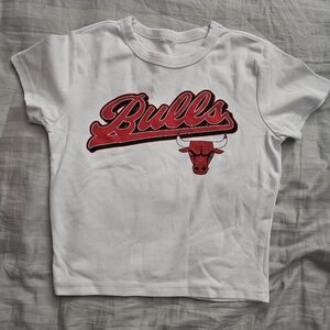 NBA Bulls Girls White T-Shirt
